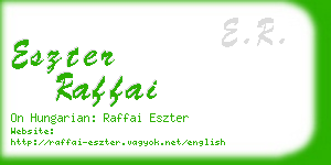 eszter raffai business card